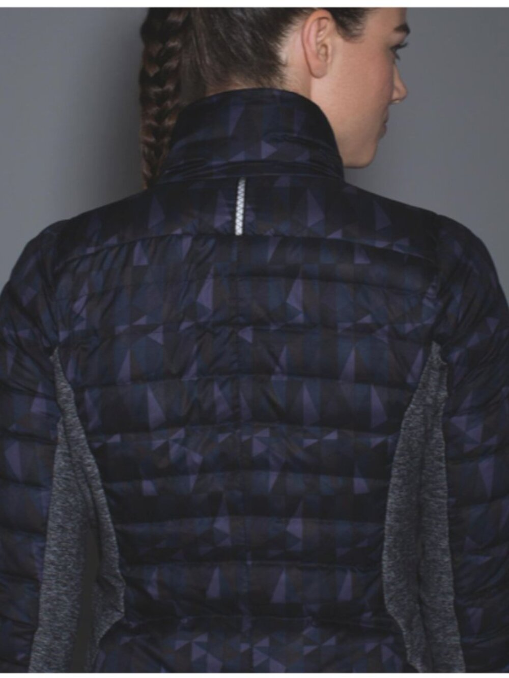 RARE *EUC Lululemon Fluff Off Jacket *Stained Glass Love Nightfall Black